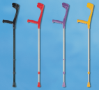 Leichtmetall-Unterarmgehstütze, Ergo-Softgriff Druckknopfverstellung